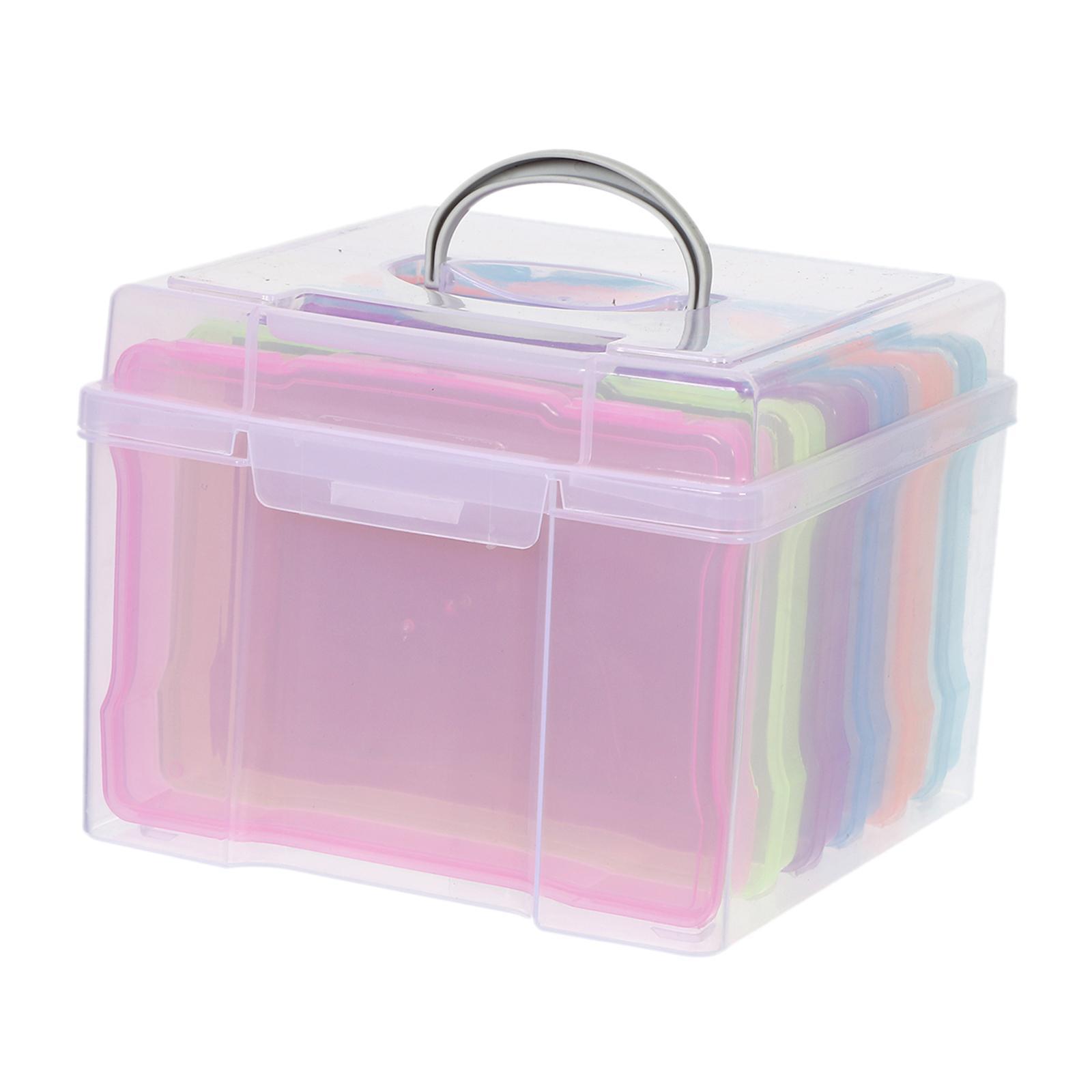 Greeting Card Storage Box Photos Organizer Box for Office Scrapbook Stickers