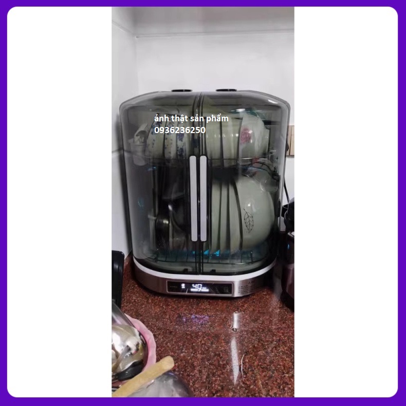 Tủ sấy khử khuẩn bát đũa Neutrino 55L màn LCD sang trọng ,Máy sấy bát đũa, Máy khử trùng chén bát đũa bằng ion âm siêu sạch mẫu 2024