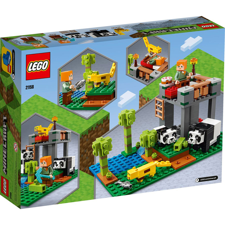 Đồ Chơi Lắp Ghép LEGO Minecraft Vườn Gấu Trúc 21158 (204 Chi Tiết)