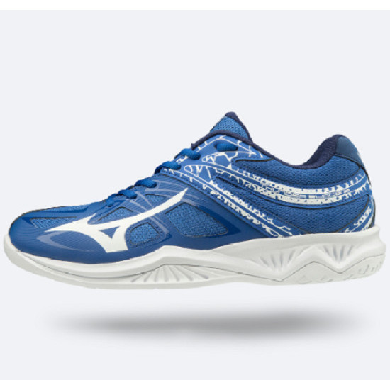 Giày cầu lông Mizuno Thunder Blade 2 V1GA197006 hỗ trợ vận động, giảm chấn tốt, màu xanh đế trắng dành cho nam đủ size