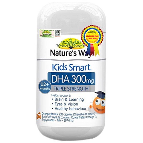 NATURE’S WAY KIDS SMART DHA 300MG - BỔ SUNG DHA CHO BÉ THÔNG MINH