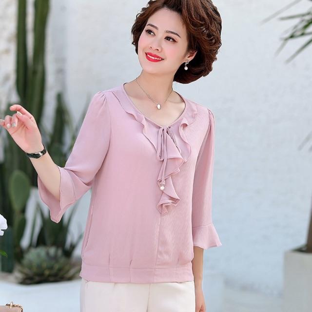 Áo kiểu cao cấp tay lửng LL90-0820
