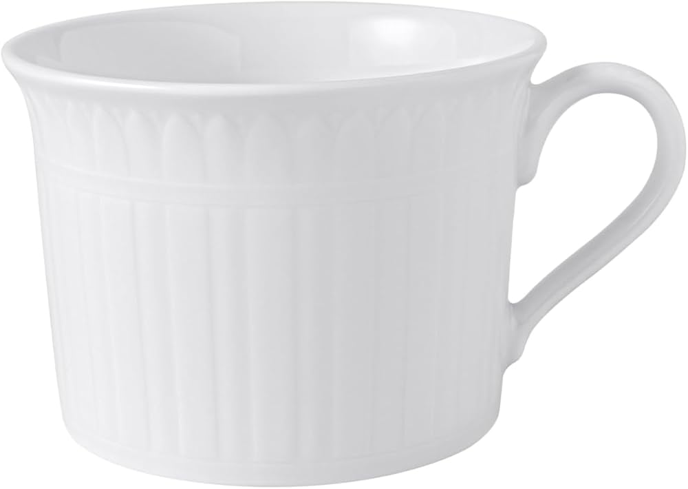 Cốc sứ có tay cầm Villeroy &amp; Boch Cellini Frühstückstasse flach 0,35l 10-4600-1240 Made in Germany Hàng chính hãng