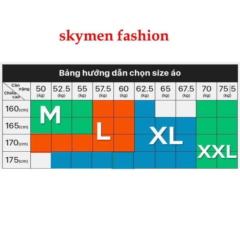 Áo thun nam có cổ tay ngắn vải thun cotton 100% cao cấp_ Skymen01