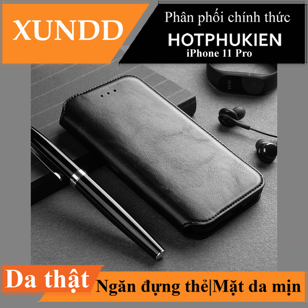 Bao da thể thao chống sốc cho iPhone 11 Pro 5.8 inch hiệu XUNDD Gra Series có ngăn đựng thẻ Card ATM visit cao cấp Bảo vệ toàn diện 360 độ, Smartsleep thông minh - hàng nhập khẩu
