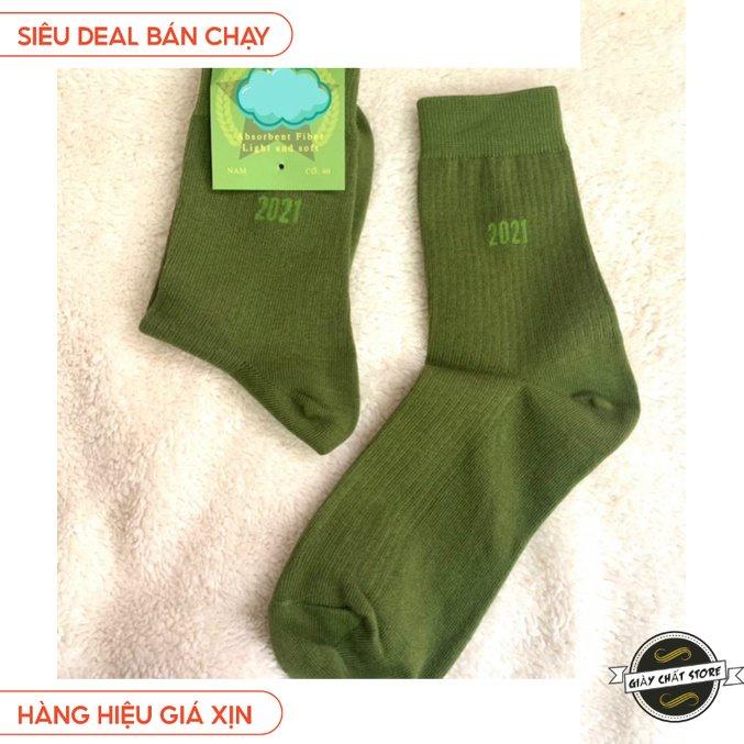 Tất chân nam cổ cao bắp chân - Chất liệu cotton thoáng mát - thấm hút mồ hôi- chống hôi chân MÃ SQ1