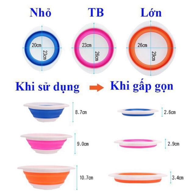 Bát trộn mồi câu nhựa Silica gel gấp gọn cực tiện.bát trộn mồi câu