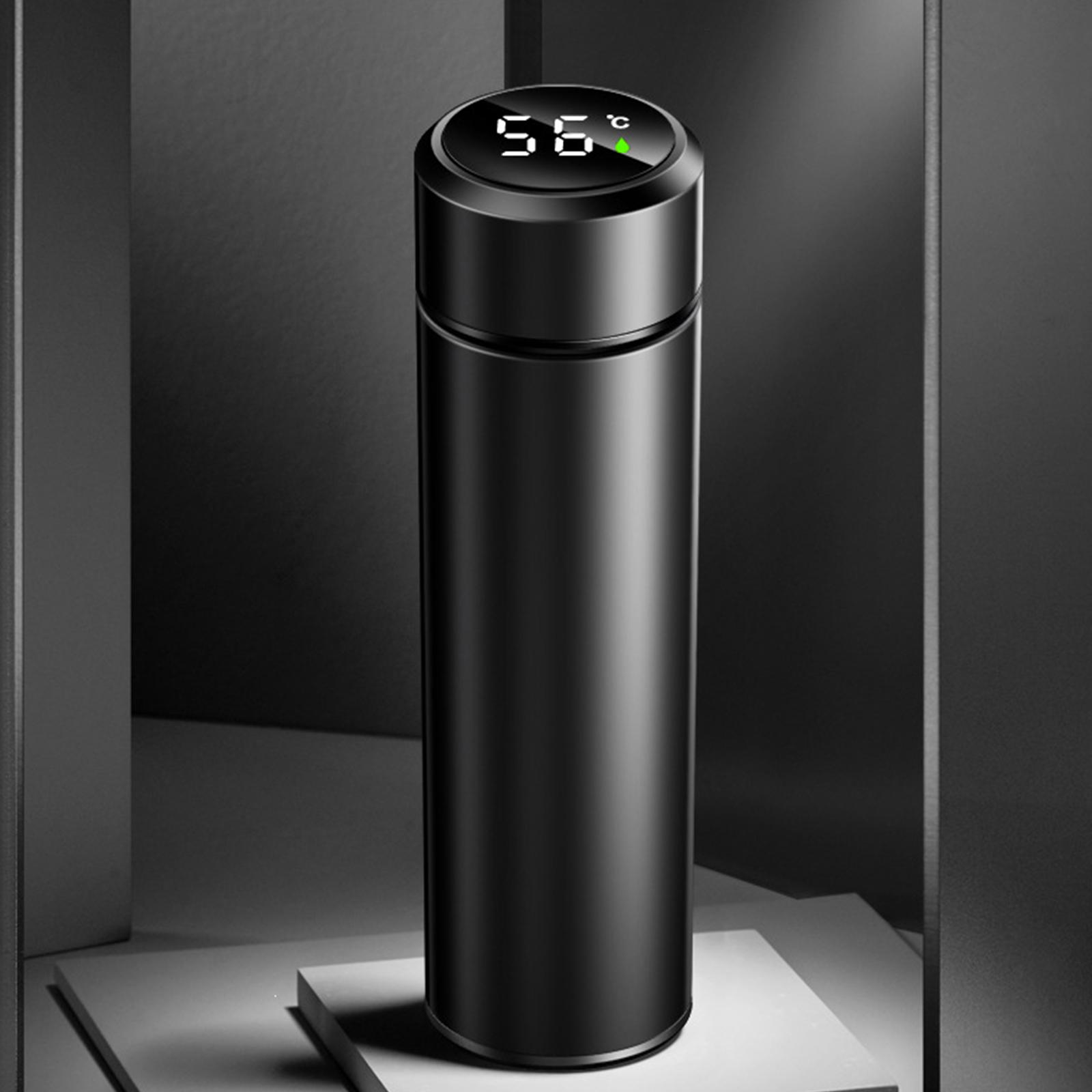 Bình cà phê cách nhiệt chân không có bộ lọc có thể tháo rời, mặt đèn LED hiển thị Temp Travel Slim Coffee