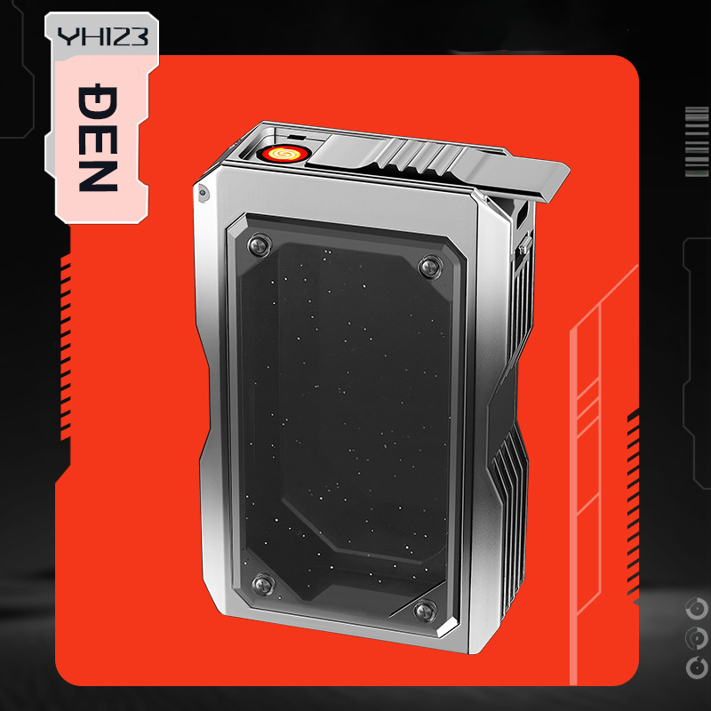 Bật Lửa Điện Kiêm Hộp Đựng Thuốc 20 Điếu Focus YH123 - Sạc Điện