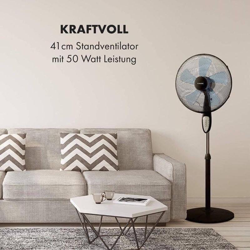 Quạt Cây Đứng KLARSTEIN SUMMERJAM, Quạt Điện, Quạt Máy, 4 Chế Độ Mát, Có Điều Khiển, Hẹn Giờ Tắt, Nhập Đức