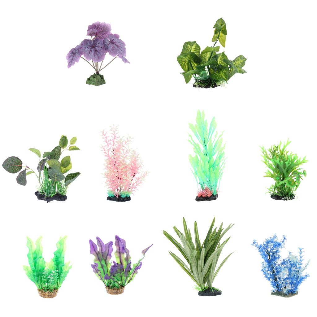 Plastic Plant Decoration for Aquarium Fish Tank Reptile Terrarium