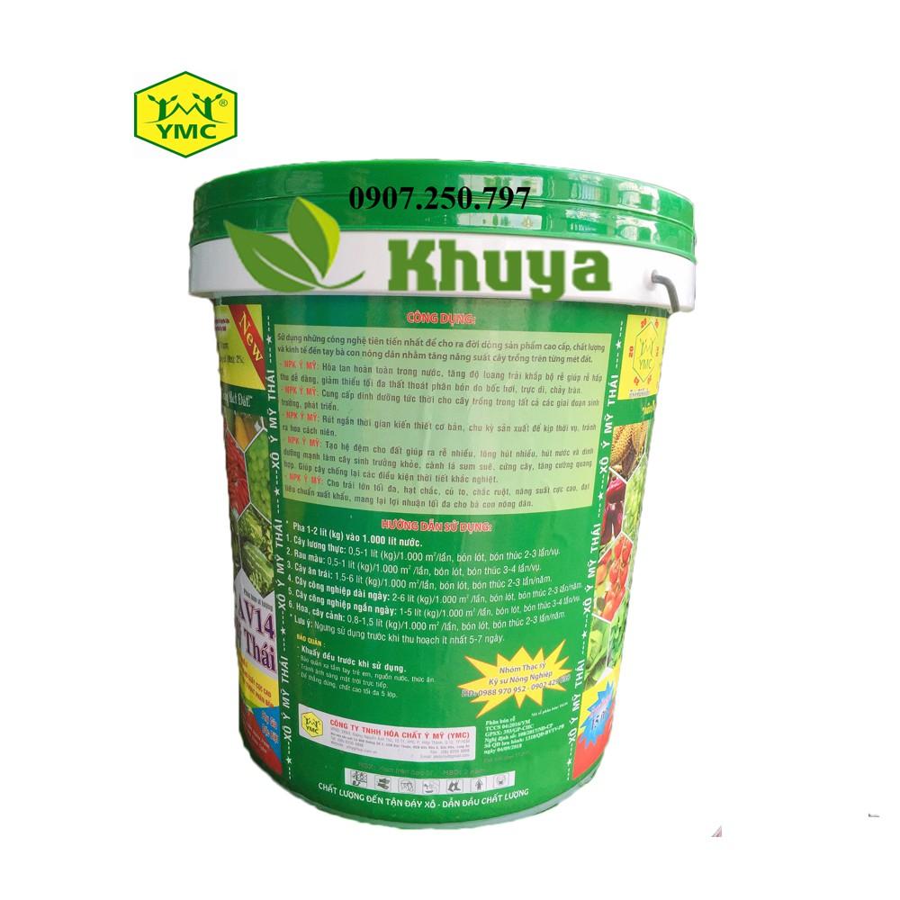 Phân bón xô Ý Mỹ Thái YMC AV14 loại 15kg Đẻ nhánh - Ra rễ - Lớn trái