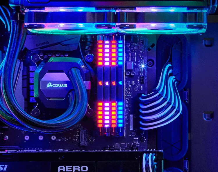 Bộ 2 Thanh RAM PC Corsair Vengeance RGB 32GB (2 x 16GB) DDR4 3200MHz LED RGB - Hàng Chính Hãng