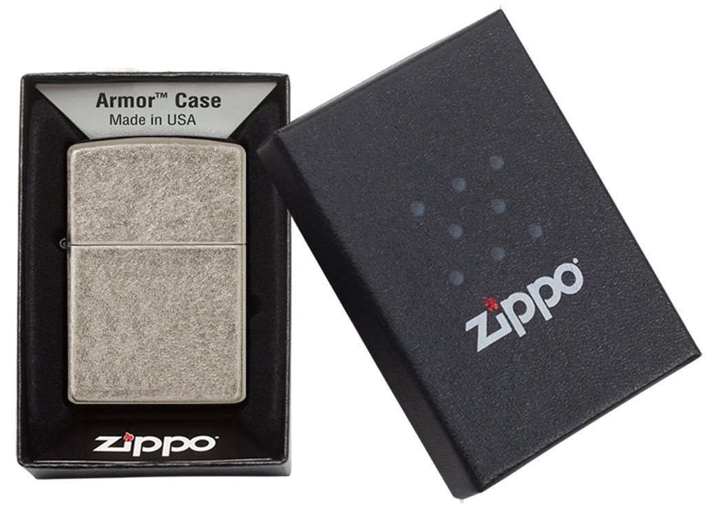 Bật Lửa Zippo Antique Silver Plate