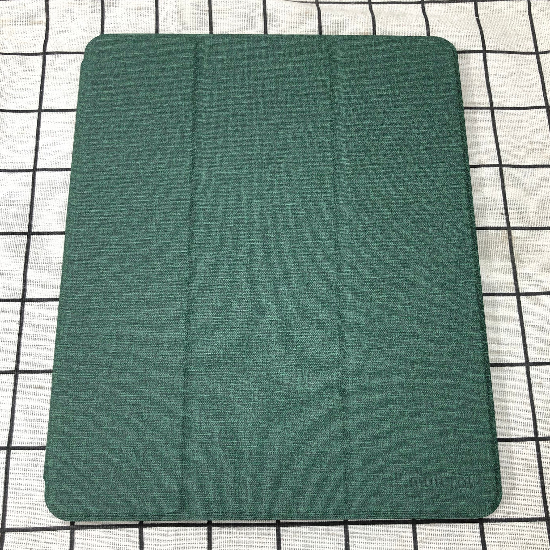 Bao da chính hãng Mutural cao cấp cho iPad Pro 12.9 2020 có khay đựng bút - Xanh rêu