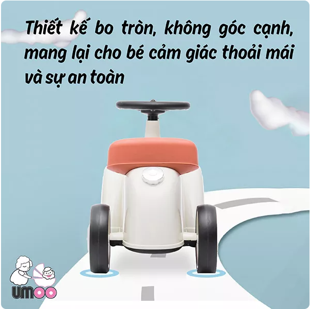 Xe chòi chân Umoo Ô Tô CÓ ĐÈN &amp; NHẠC UM-0289