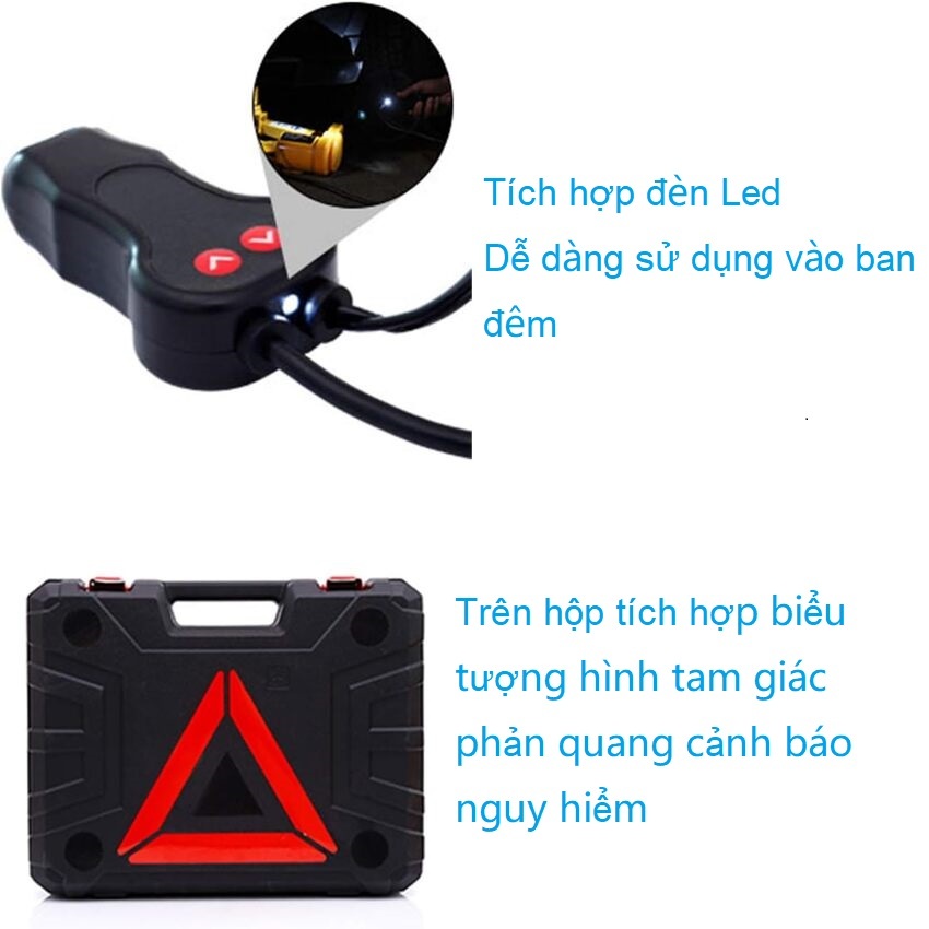 Bộ nâng kích gầm điện, kiêm máy bơm lốp và máy siết ốc ô tô đa năng 3 trong 1 ROGTZ TY-EJ06 - Hàng chính hãng, bảo hành 24 tháng