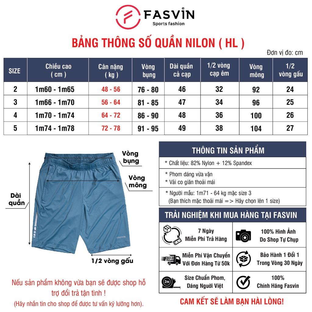 Quần Đùi Nam Thun Lạnh Cao Cấp FASVIN HL22497.HN Hàng Nhà Máy Chất Lượng Đặc Biệt