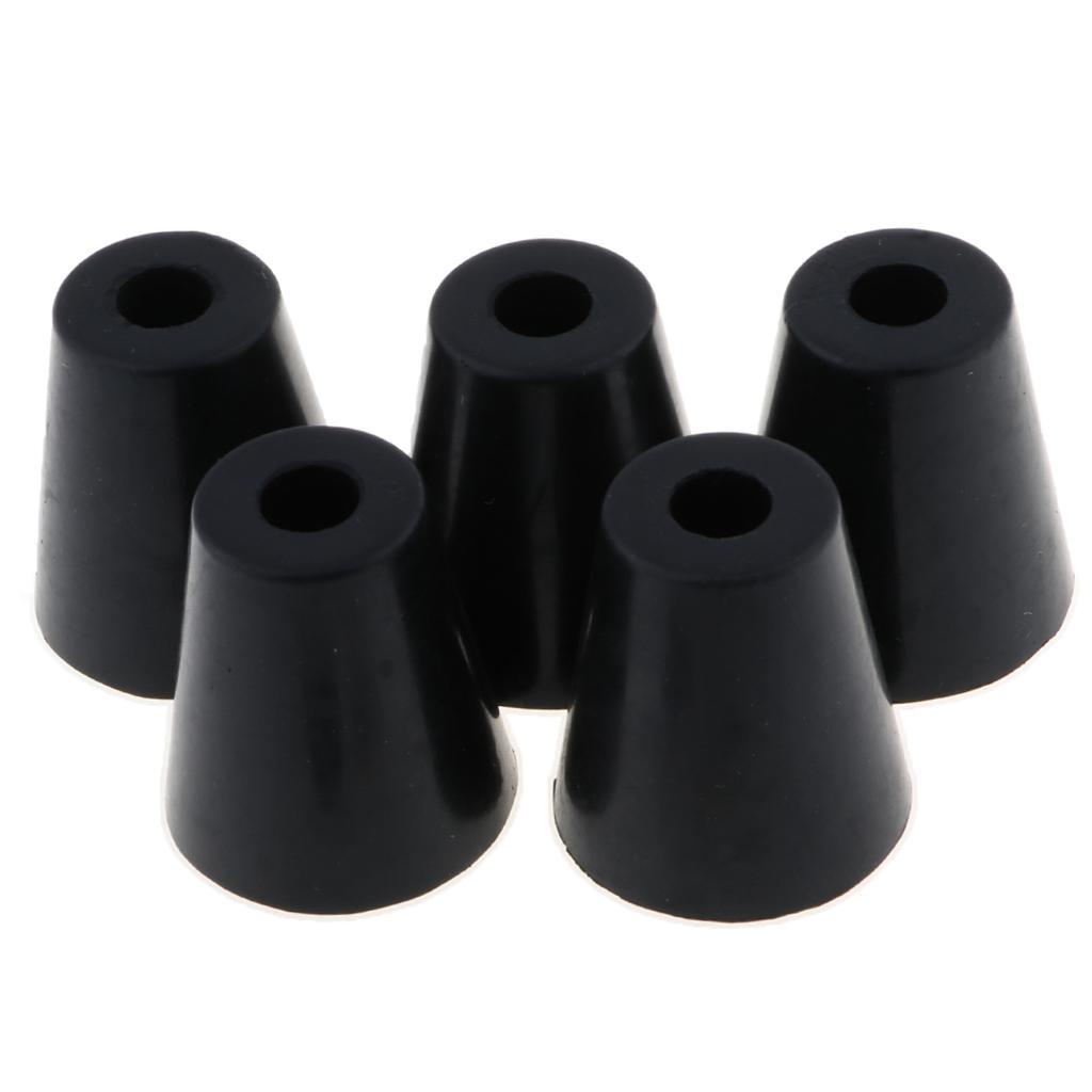 5 Pack Rubber Feet Bumpers Amplifier Speaker Cabinet Leg Foot Pads, 45x49mm