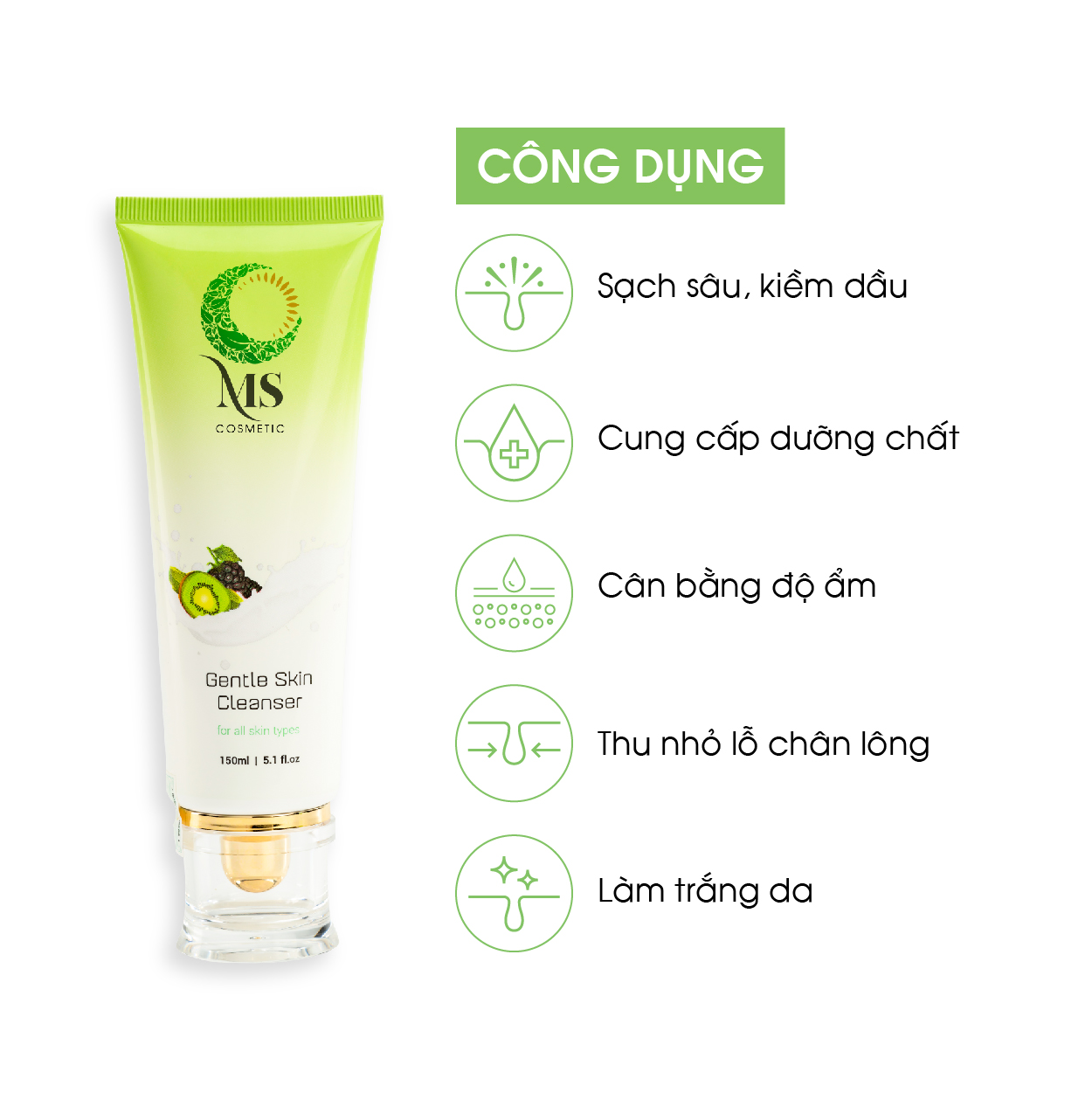 [MUA 2 TẶNG 1] Mua 2 Kem Dưỡng Da Mặt Brightening Day Cream 50ml - JOA GREEN Giúp Phục Hồi, Dưỡng Trắng Da Và Cải Thiện Nếp Nhăn (Tặng 1 Sữa Rửa Mặt MS 150ml) - Mỹ Phẩm MS COSMETIC