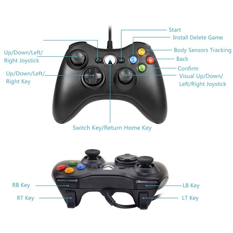 Gamepad Usb cho máy tính Black