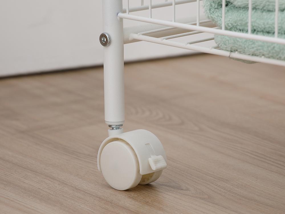 Kệ nhà tắm đa năng 4 tầng SPEED SHELF khung thép cao cấp sơn trắng kết hợp bánh xe di chuyển tiện lợi | Index Living Mall - Phân phối độc quyền tại Việt Nam