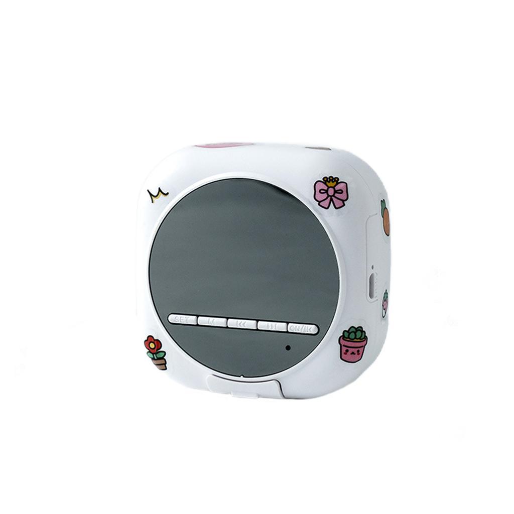 Mini Wireless Speaker Chargeable Waterproof TF Card Sound Box for Computer White