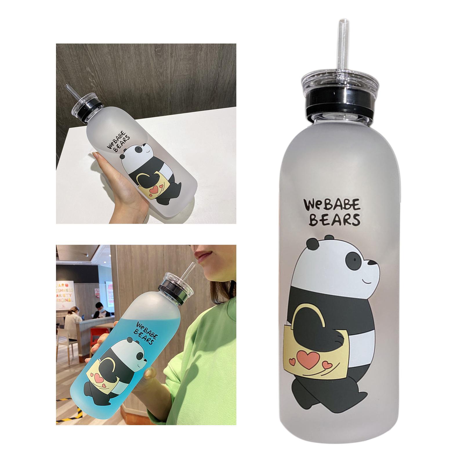 Cute Bear Straw Portable   Gift Beverage Drinking