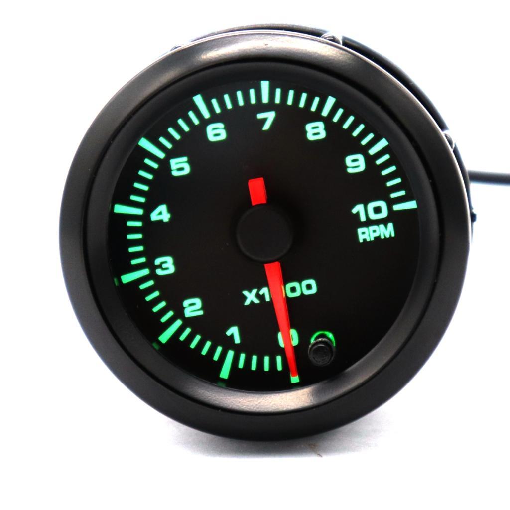 Tachometer 2″ 52mm 7 Color LED Car Pointer Tacho Gauge Meter 0~10000 RPM