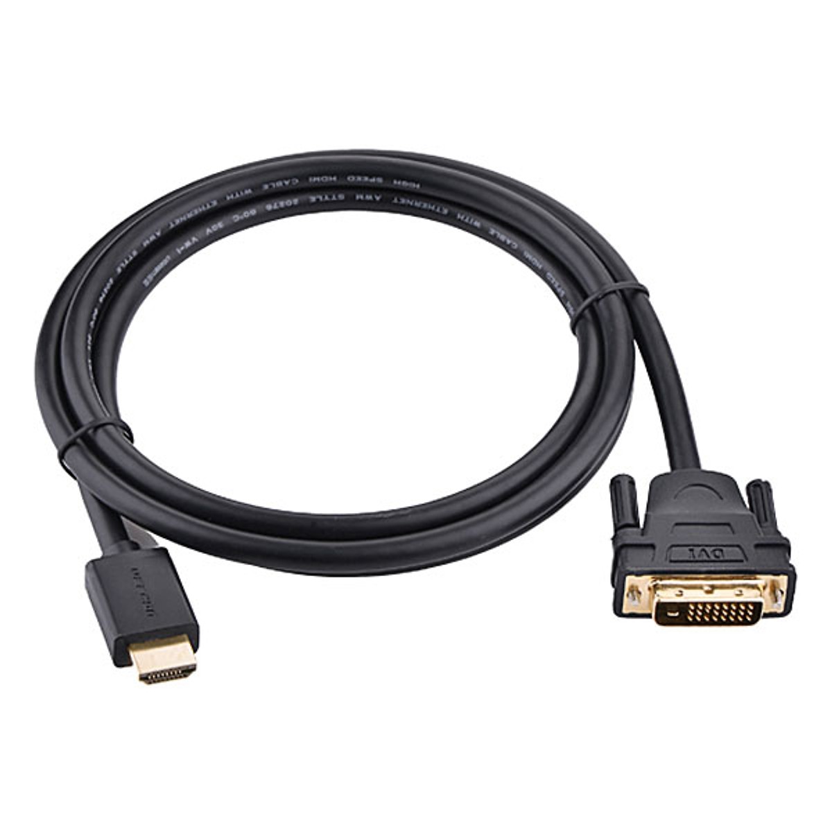 Cáp chuyển đồi HDMI sang DVI-D 24+1 cao cấp UGreen dài 3m (chuyển đổi 2 chiều) - Hàng chính hãng