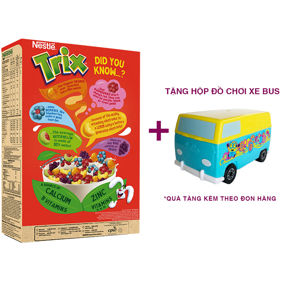 Ngũ cốc ăn sáng Trix (330g) [Tặng hộp đồ chơi xe bus]