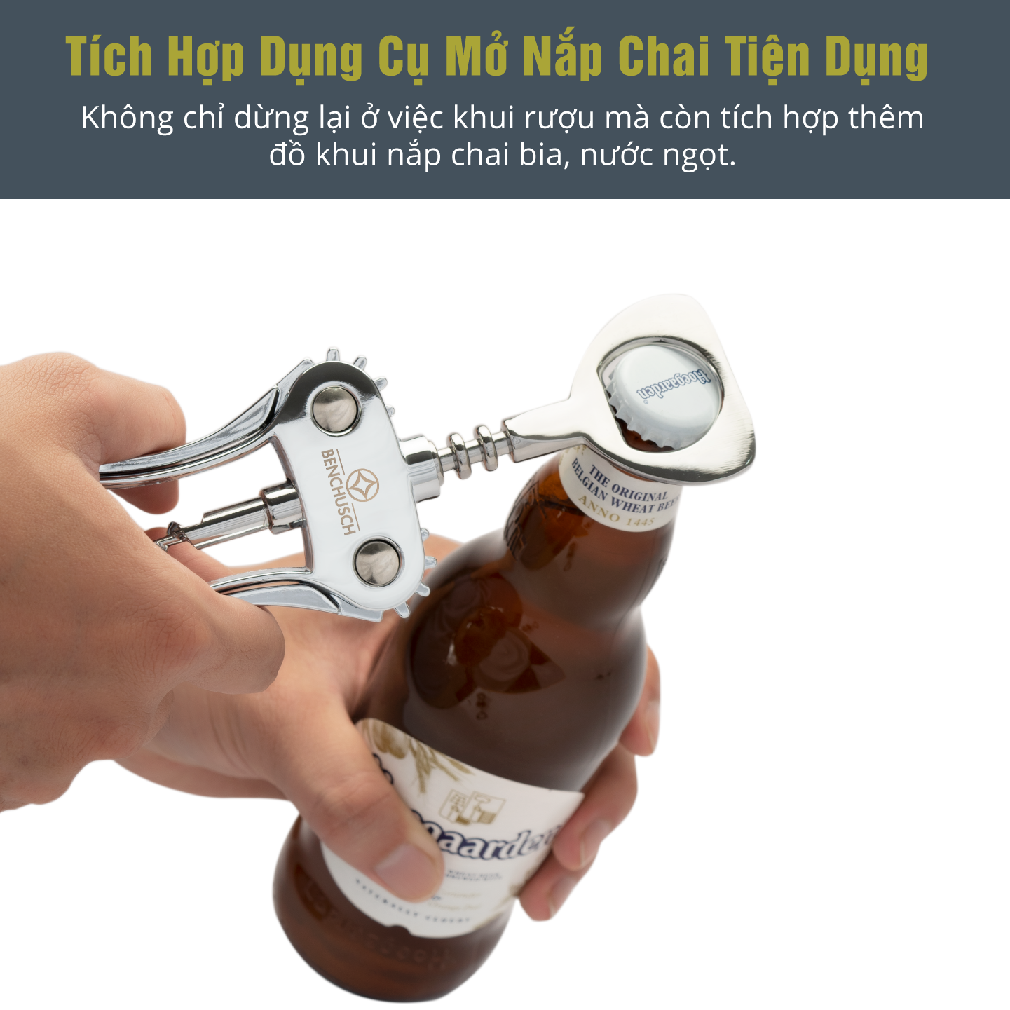 Dụng Cụ Khui Rượu Vang Benchusch - Hàng Chính Hãng