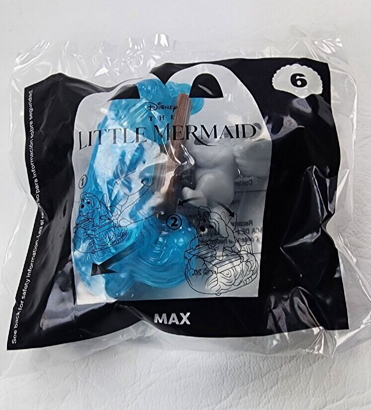 [Chinh hang]Mô hình chú chó MAX trong nàng tiên cá McDonalds Happy Meal Toys Disneys The Little Mermaid 2115 2