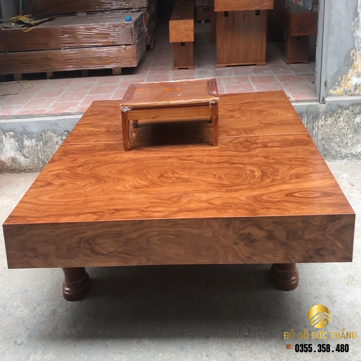 Bàn 10 ghế gỗ hương xám nam phi