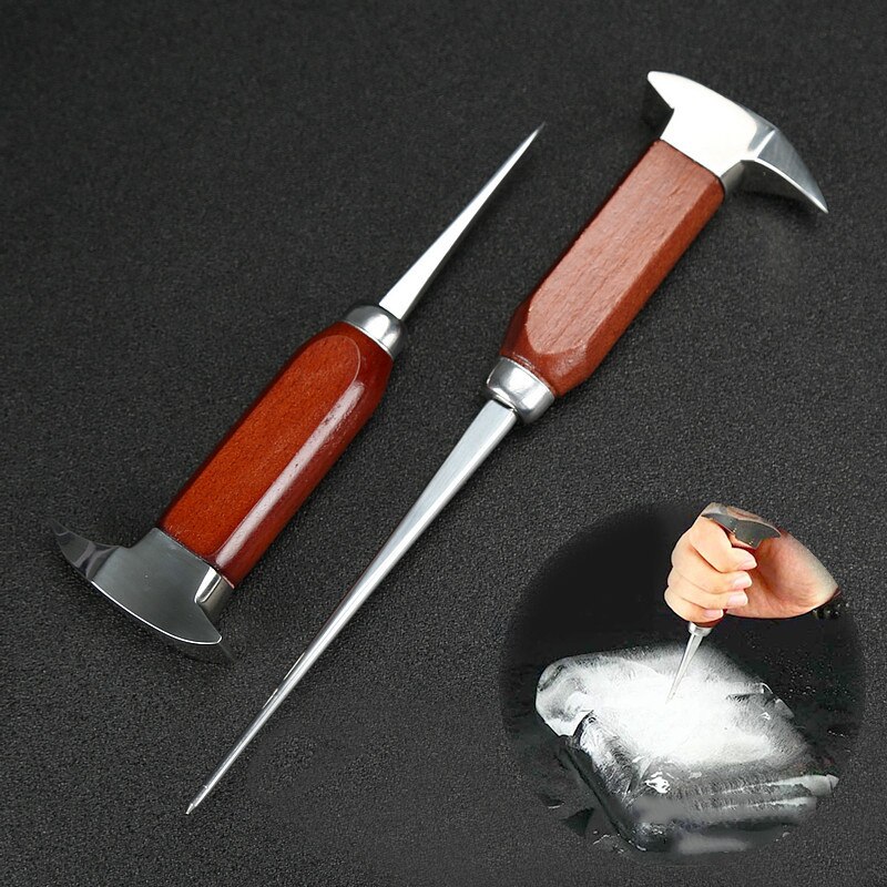 Anvil Ice Pick Short - Dụng cụ cắt đá băng inox đầu búa - Dụng cụ bartender