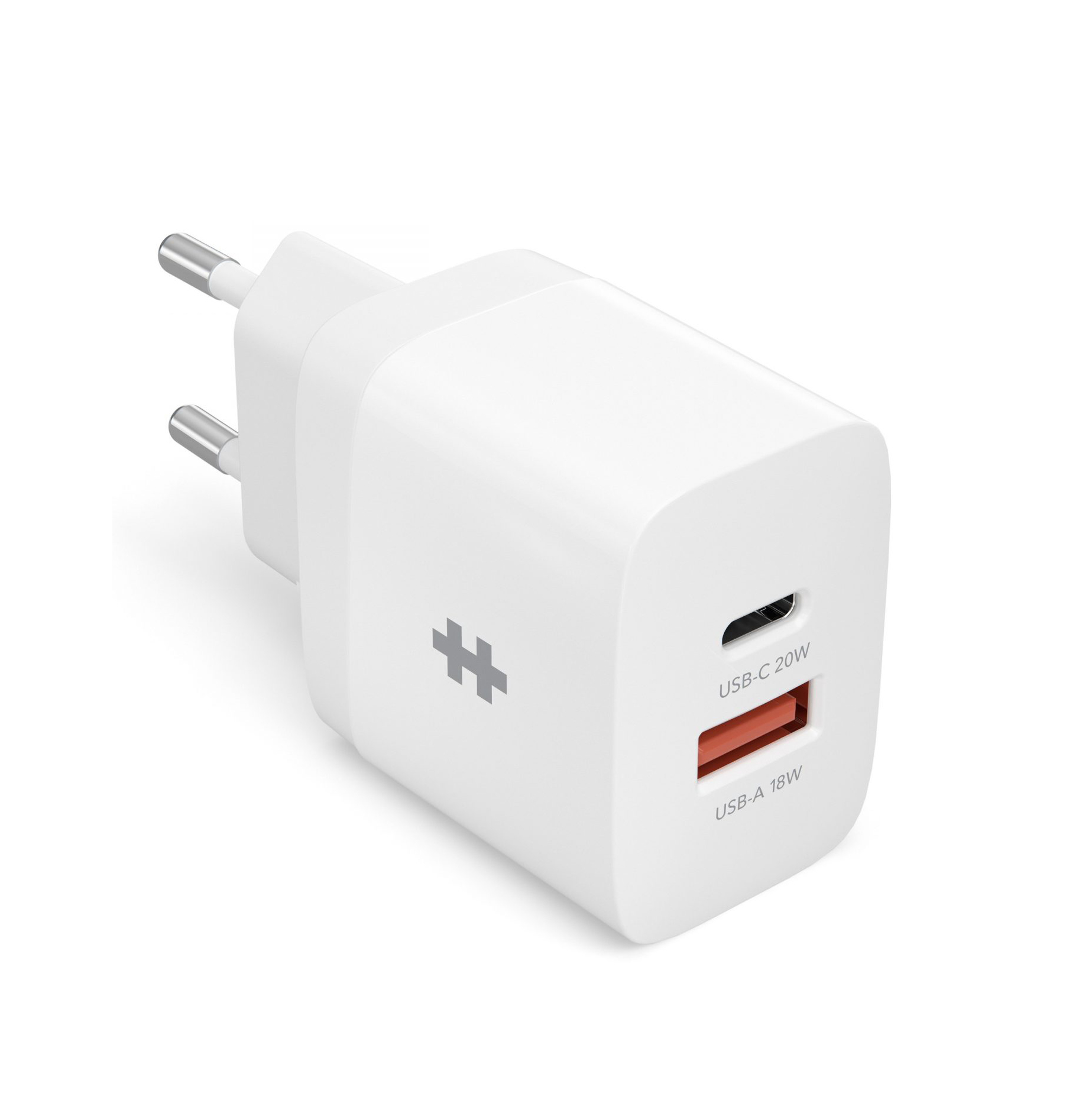 Sạc 2 Cổng HyperJuice (1 x USB-C Power Delivery 20W + 1 x USB-A Quick Charge 18W) Charger Small HJ205 - Hàng Chính Hãng