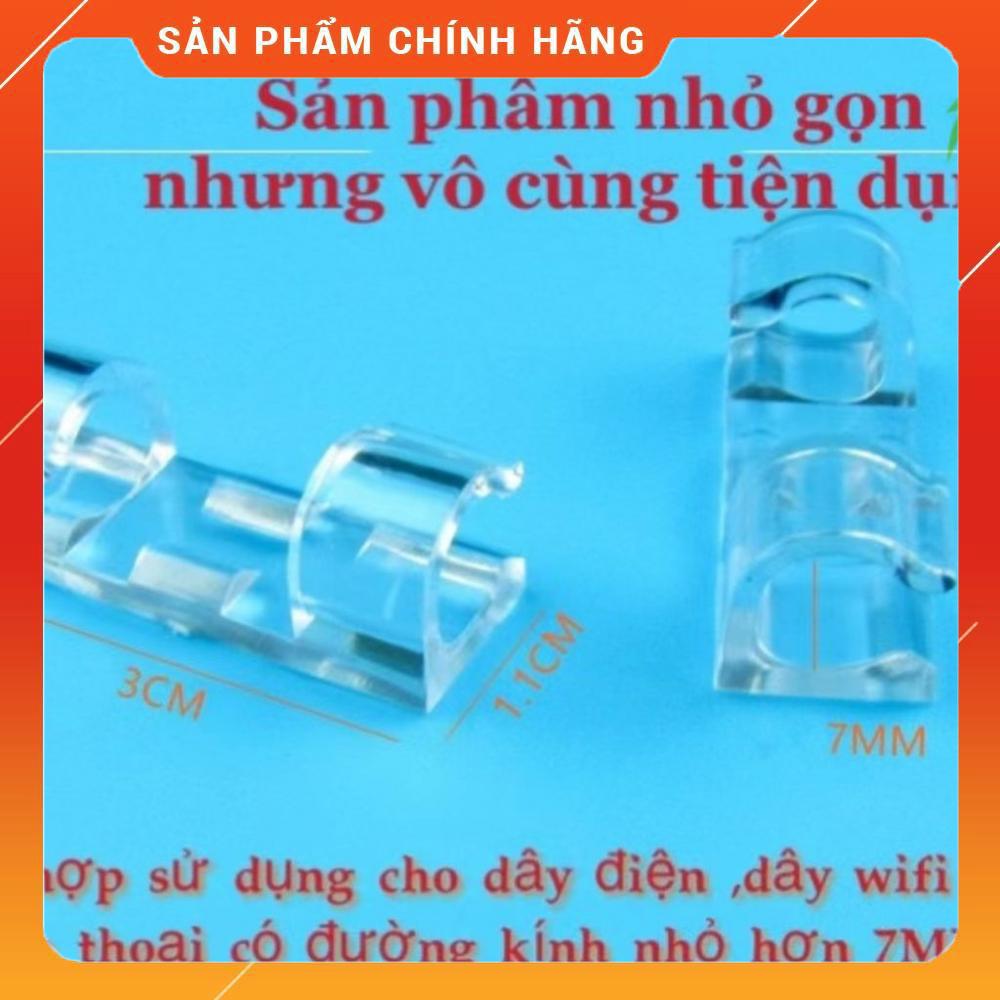 Bộ 20 miếng nẹp dán tường đi dây điện kẹp cố định nút giữ luồn dây điện nẹp dán tường đi dây điện thông minh