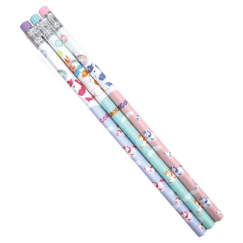 Bút chì đen 2B UNICORN SK-PC2B006 SmartKids dành cho học sinh, gỗ mềm dễ chuốt, có gốm tiện dụng