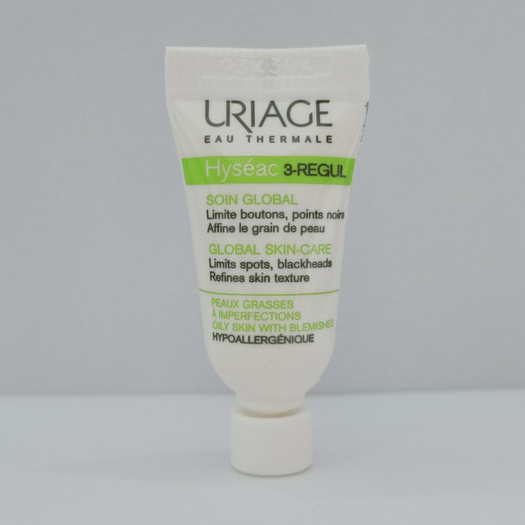 Kem ngăn ngừa mụn trứng cá hỗn hợp không màu Uriage HYSÉAC 3REGUL SOIN GLOBAL 3ml