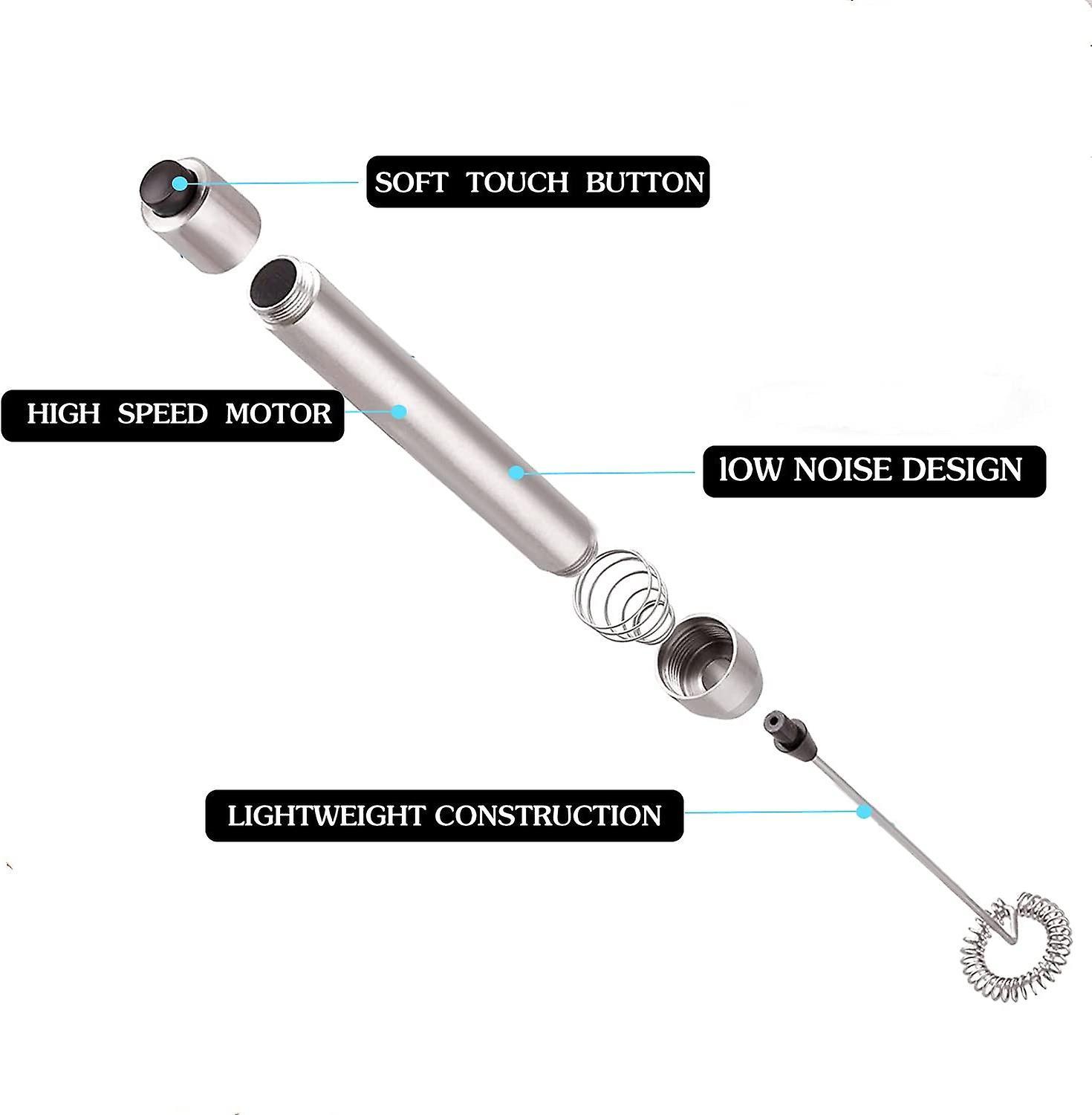 Máy tạo bọt sữa tự động bằng điện, Bạc, Starligtht