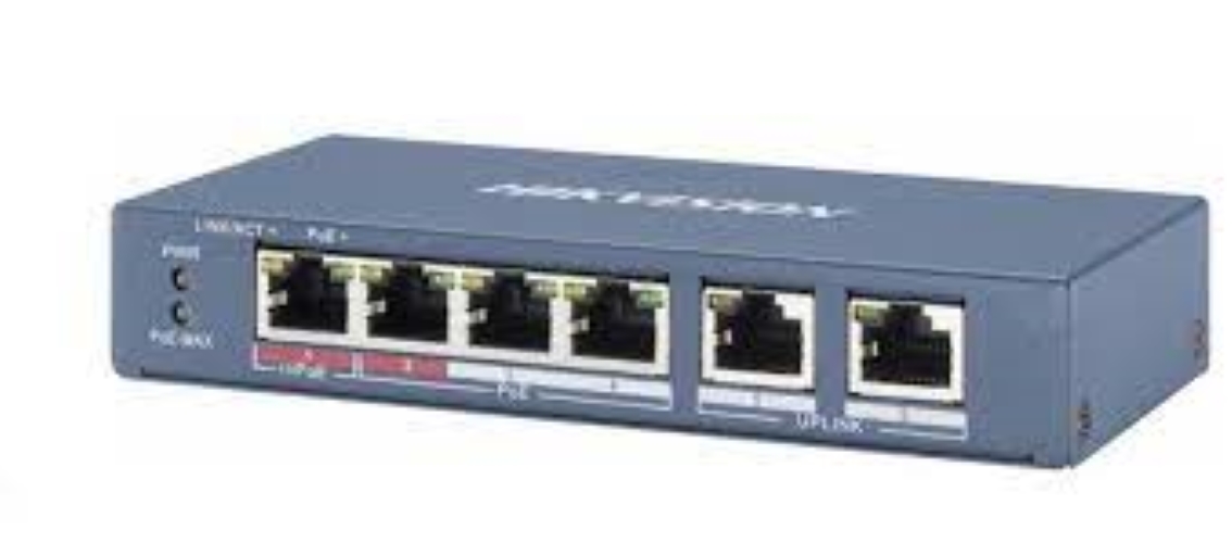 Switch mạng 4 cổng  Power Over Ethernet HIKVISION DS-3E0106P-E/M,hàng chính hãng