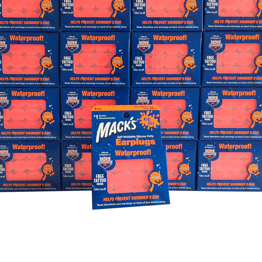 Hộp 6 Đôi Nút Bịt Tai Pillow Soft® Cho Trẻ Em Mack's #10-Tat