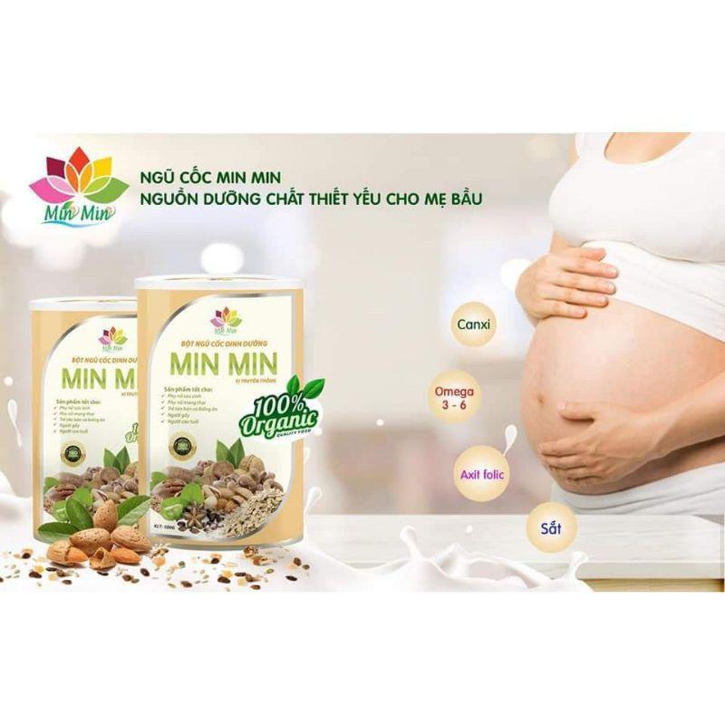 Ngũ Cốc Lợi Sữa Min Min 500g , mẫu mới 29 loại hạt , Bột ngũ cốc Min min dành cho bà bầu thơm ngon, dễ uống