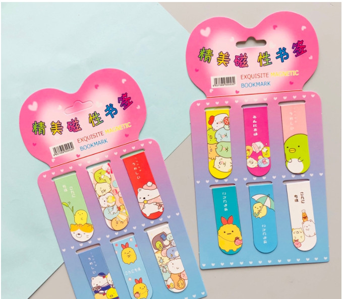 Set 6 Bookmark Đánh Dấu Sách Hình Động Vật Dễ Thương - Giao Mẫu Ngẫu Nhiên