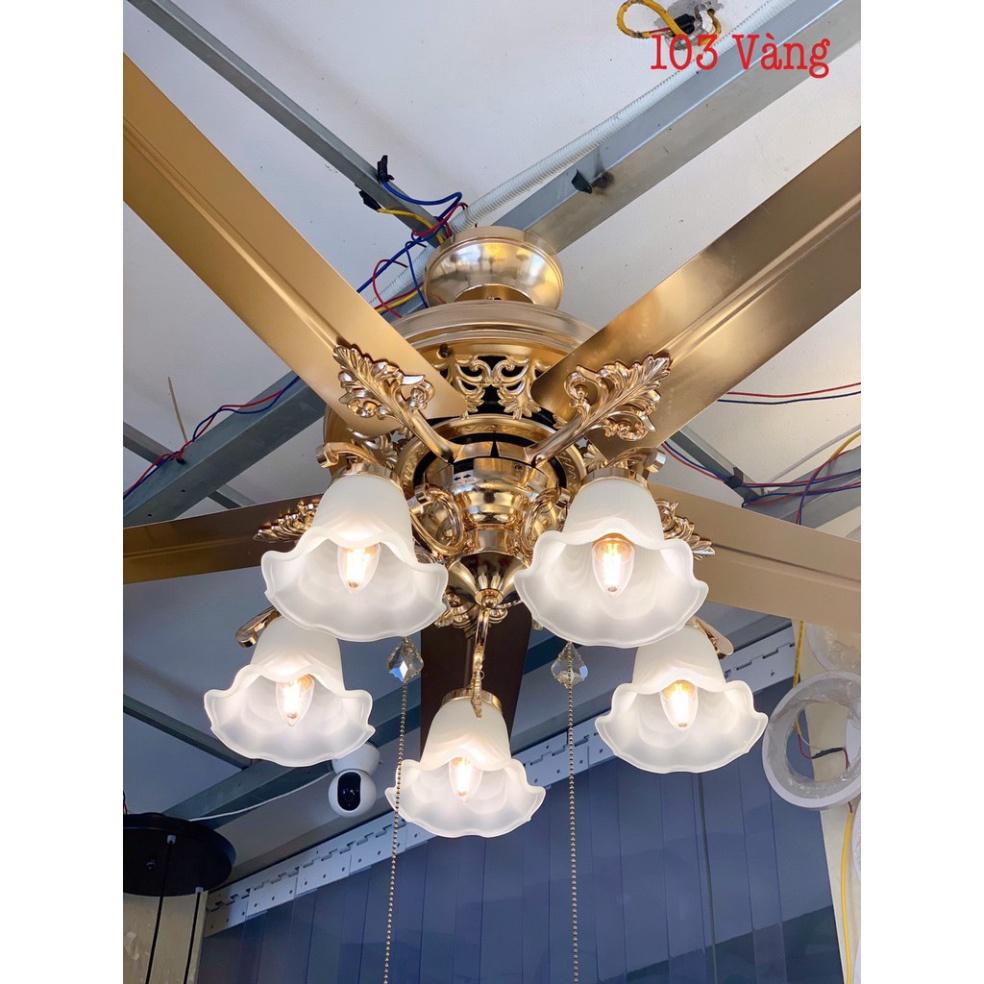 Quạt trần trên nhà 5 Cánh Có Đèn MS:103 nguyên nhân DC 6 tiêu chuẩn mức độ Gió