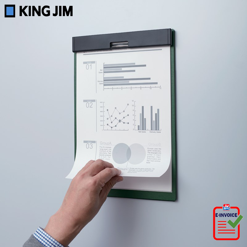 Bìa trình ký nam châm đa năng King Jim 5085GSV-A4S