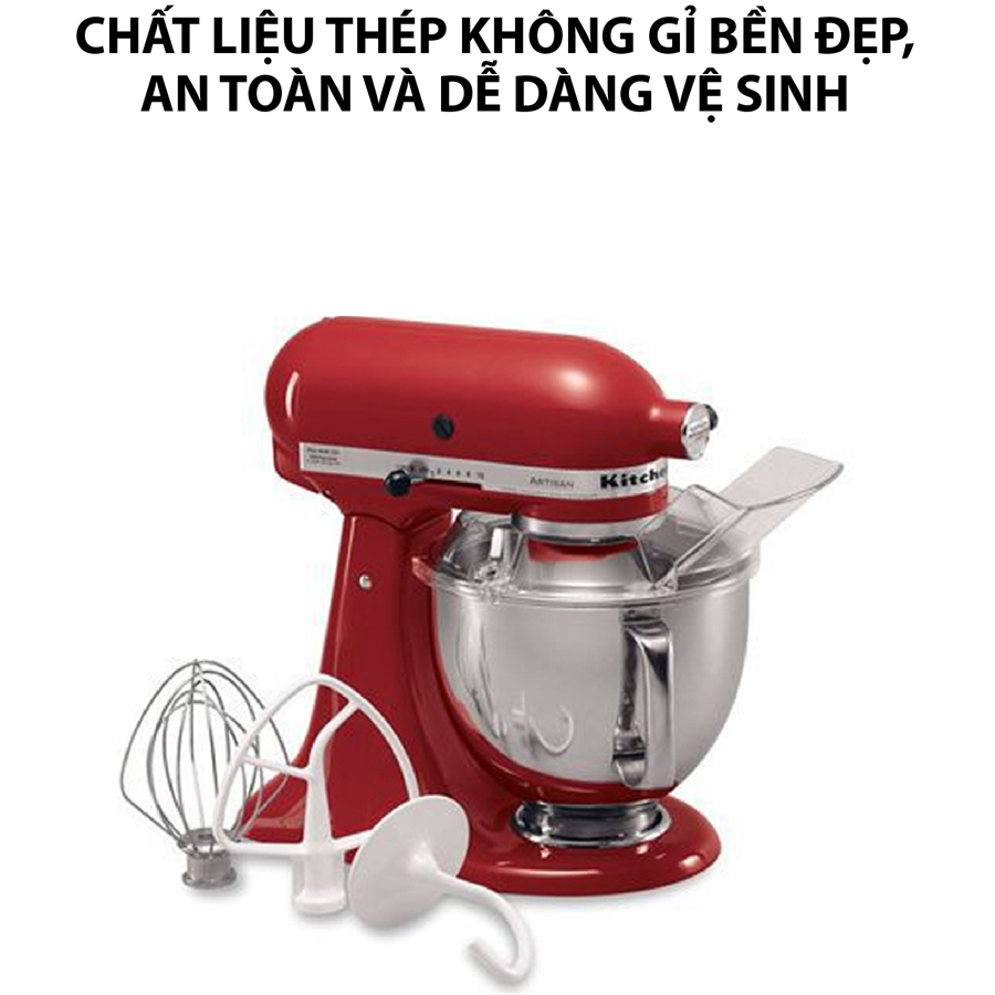 Máy Trộn Bát Nâng Heavy Duty KitchenAid 5KPM5EER (4.8L) - Đỏ - Hàng Chính Hãng