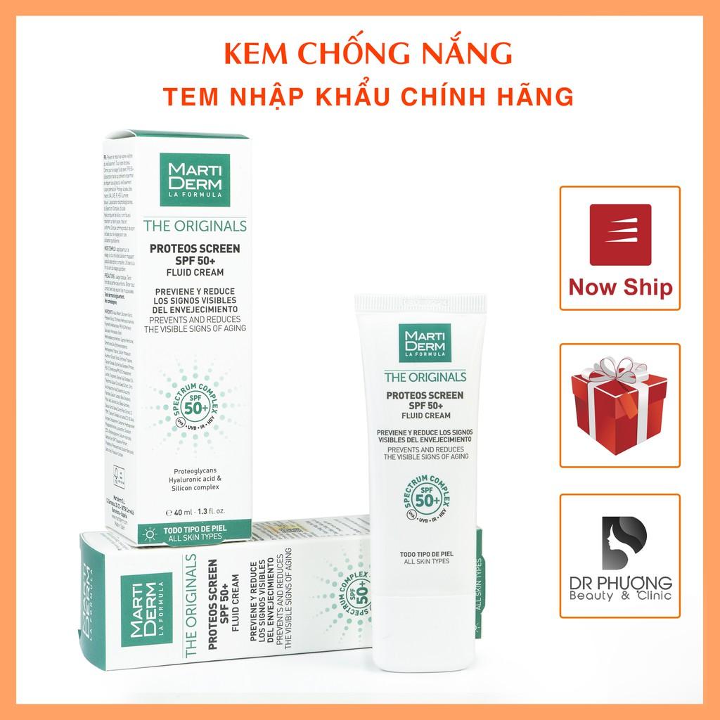 KEM CHỐNG NẮNG MARTIDERM The originals Proteos Screen SPF 50+ 40ml