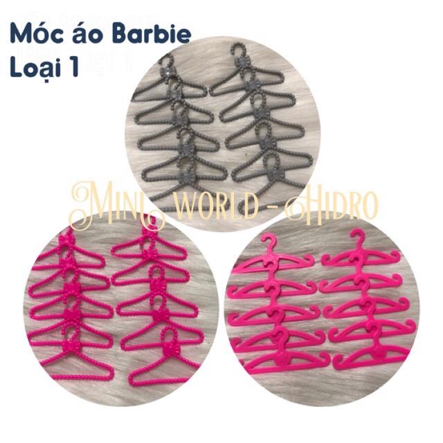 Sét 10 chiếc móc quần áo búp bê Barbie