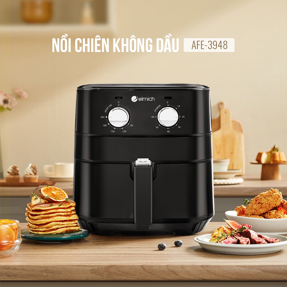 Nồi chiên không dầu Elmich AFE-3948 dung tích 3.5l- Hàng chính hãng